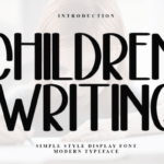 Children Writing Font - Featured Image