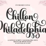 Chillon Philadelphia Font - Featured Image