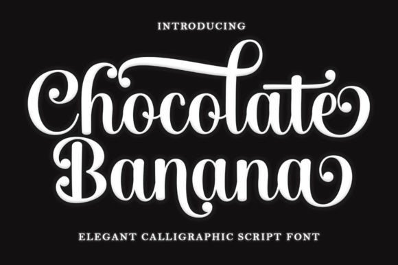Chocolate Banana Font - Featured Image