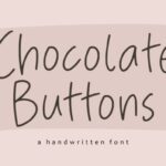 Chocolate Buttons Font - Featured Image
