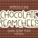Chocolate Creamcheese Font - Featured Image