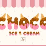 Chocolate Ice Cream Font - Featured Image