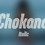 Chokana Italic Font - Featured Image