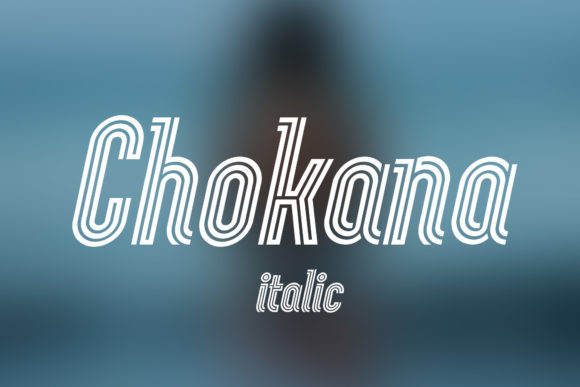 Chokana Italic Font - Featured Image