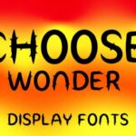 Choose Wonder Font - Featured Image