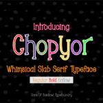Chopyor Font - Featured Image