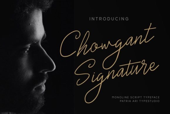 Chowgant Signature Font - Featured Image