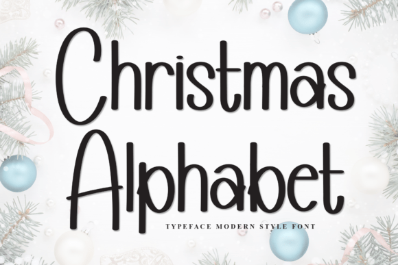 Christmas Alphabet Font - Featured Image