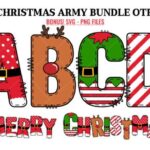 Christmas Army Bundle Font - Featured Image