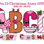 Christmas Army Bundle Font - Featured Image