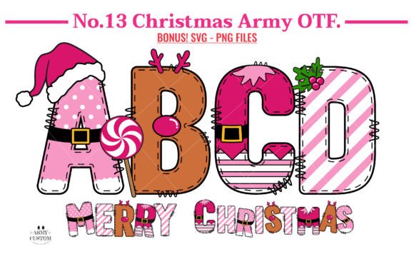 Christmas Army Bundle Font - Featured Image