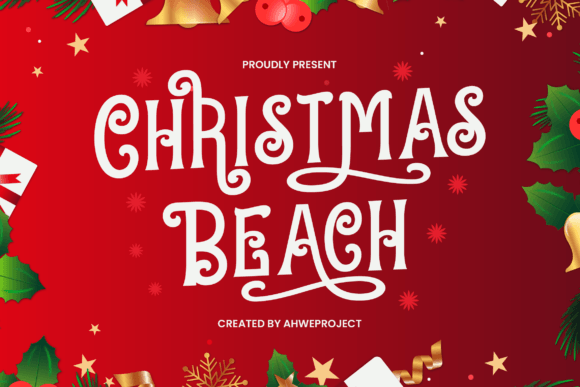 Christmas Beach Font - Featured Image