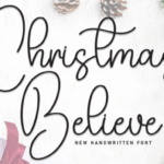 Christmas Believe Font - Featured Image