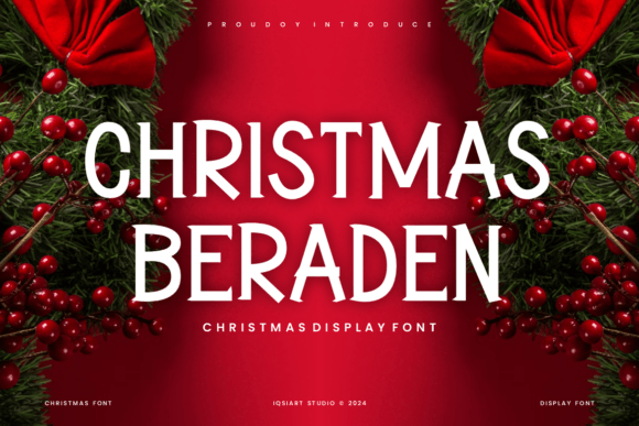 Christmas Beraden Font - Featured Image