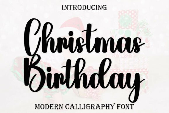 Christmas Birthday Font - Featured Image