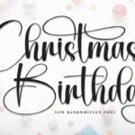 Christmas Birthday Font - Featured Image