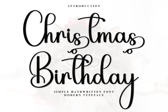 Christmas Birthday Font - Featured Image