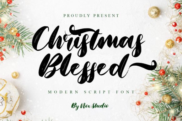 Christmas Blessed Font - Featured Image