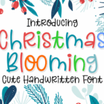 Christmas Blooming Font - Featured Image