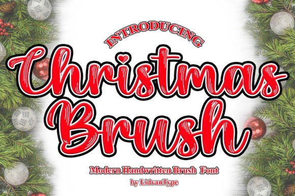 Christmas Brush Font - Featured Image