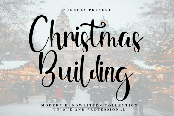 Christmas Building Font - Featured Image