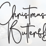 Christmas Butterfly Font - Featured Image