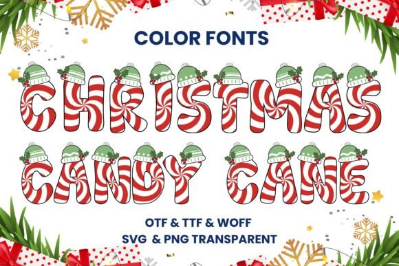 Christmas Candy Cane Font - Featured Image