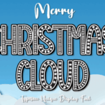 Christmas Cloud Font - Featured Image