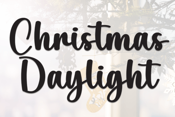 Christmas Daylight Font - Featured Image
