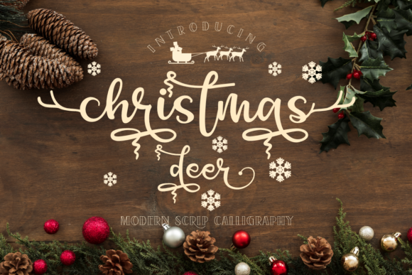 Christmas Deer Font - Featured Image