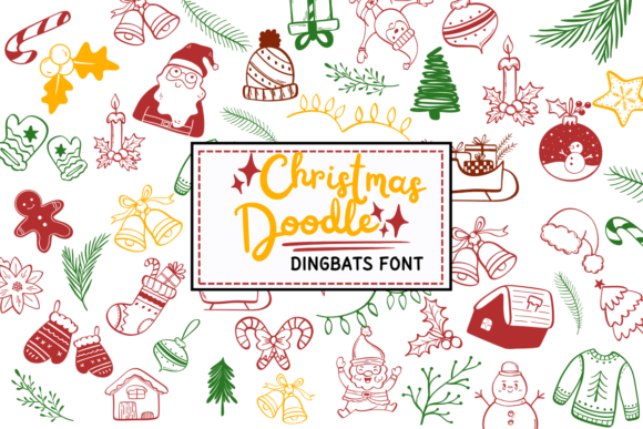 Christmas Doodle Font - Featured Image