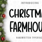 Christmas Farmhouse Font - Featured Image