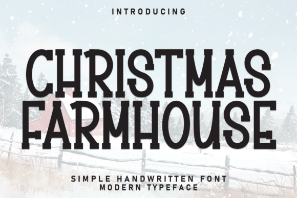 Christmas Farmhouse Font - Featured Image