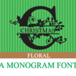 Christmas Floral Font - Featured Image