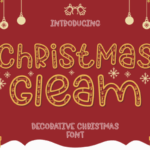 Christmas Gleam Font - Featured Image