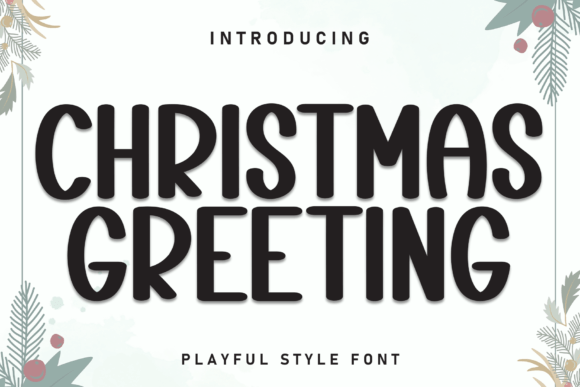 Christmas Greeting Font - Featured Image