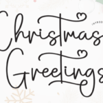 Christmas Greetings Font - Featured Image