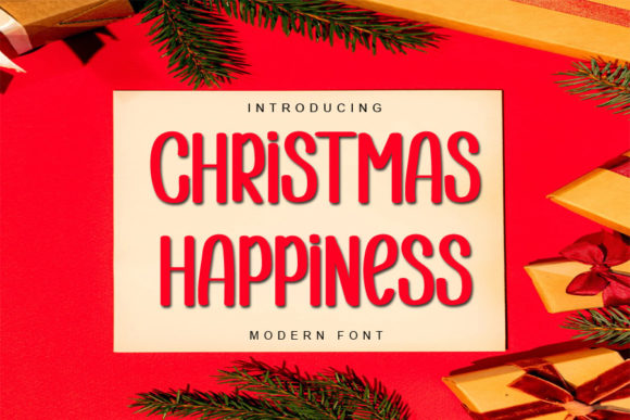 Christmas Happiness Font - Featured Image