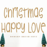 Christmas Happy Love Font - Featured Image