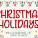 Christmas Holidays Font - Featured Image