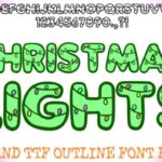 Christmas Lights Font - Featured Image