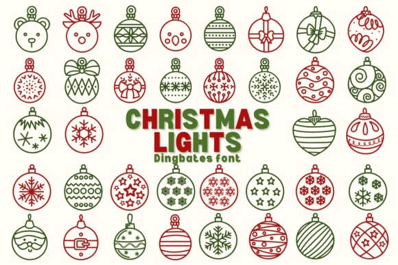Christmas Lights Font - Featured Image