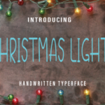 Christmas Lights Font - Featured Image