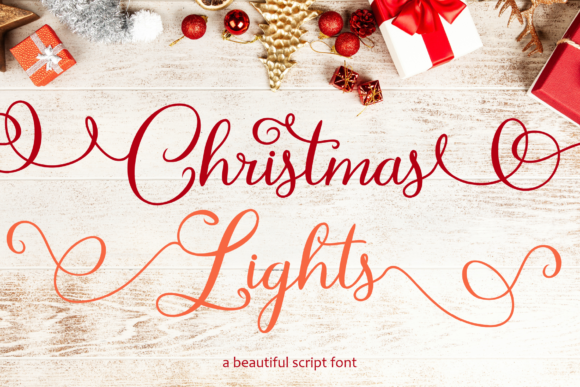 Christmas Lights Font - Featured Image