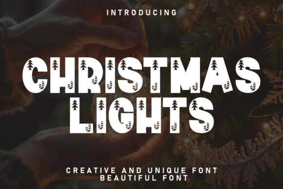 Christmas Lights Font - Featured Image