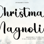 Christmas Magnolia Font - Featured Image