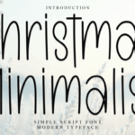 Christmas Minimalist Font - Featured Image