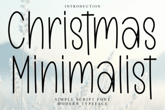 Christmas Minimalist Font - Featured Image