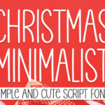 Christmas Minimalist Font - Featured Image