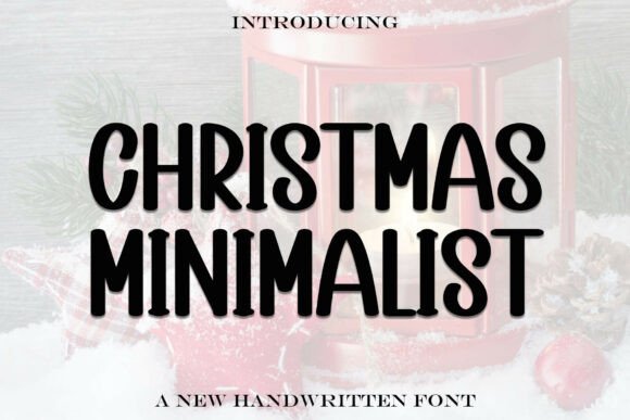 Christmas Minimalist Font - Featured Image